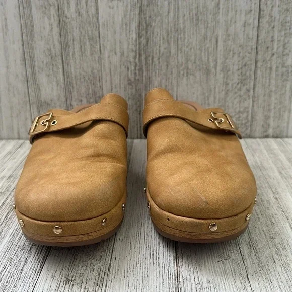 Dr. Scholls Dr. Scholl’s Shoes Studded Leather Heeled Clogs Size 8 - Picture 8 of 9